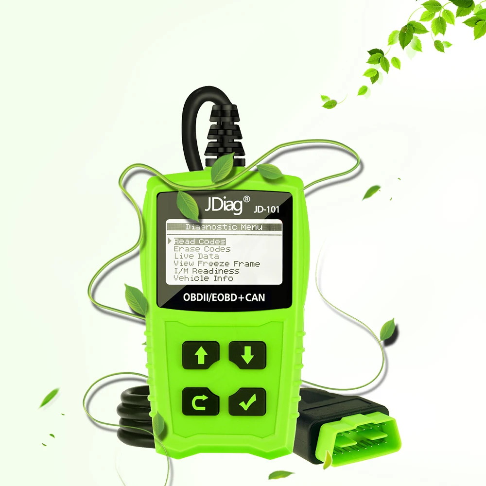 Car Diagnostic Tool JD101 OM123 OBD2 Automotive Scanner Fault Code Reader Scan Tools Auto Diagnostics PK ELM327 AL519 AD310
Car Diagnostic Tool JD101 OM123 OBD2 Automotive Scanner Fault Code Reader Scan Tools Auto Diagnostics PK ELM327 AL519 AD310
