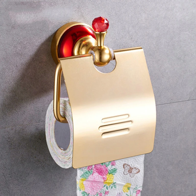 1PC Aluminum Alloy Toilet Paper Storage Holder Tissue Storage Rack With Red Crystal Bathroom Organizer Shelf
1PC Aluminum Alloy Toilet Paper Storage Holder Tissue Storage Rack With Red Crystal Bathroom Organizer Shelf