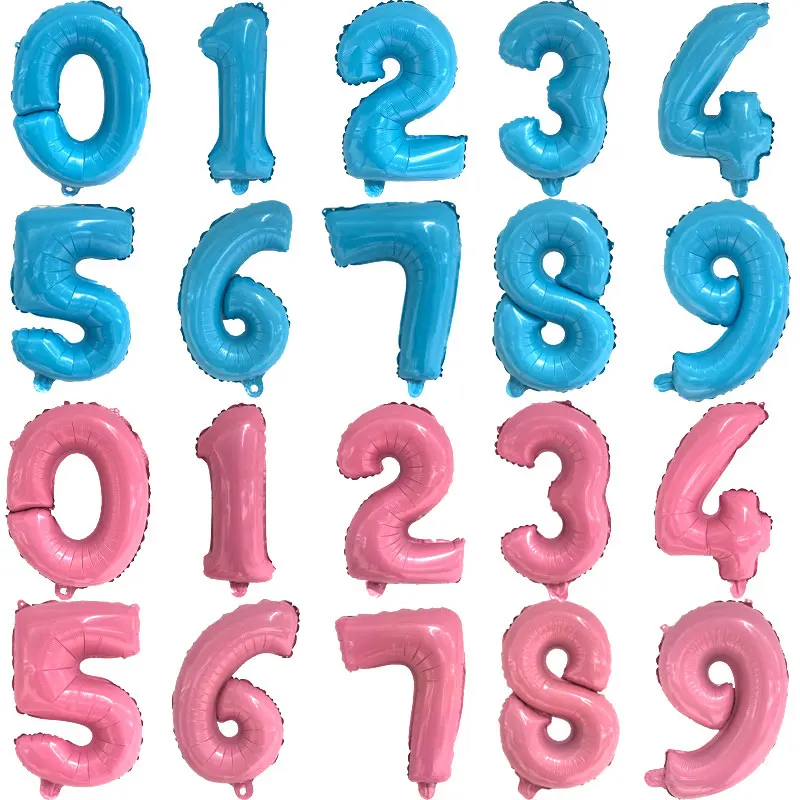 16-inch light pink sky blue Number Balloon Aluminum foil air Balloons Wedding Birthday Party decorations baby shower Supplie
16-inch light pink sky blue Number Balloon Aluminum foil air Balloons Wedding Birthday Party decorations baby shower Supplie