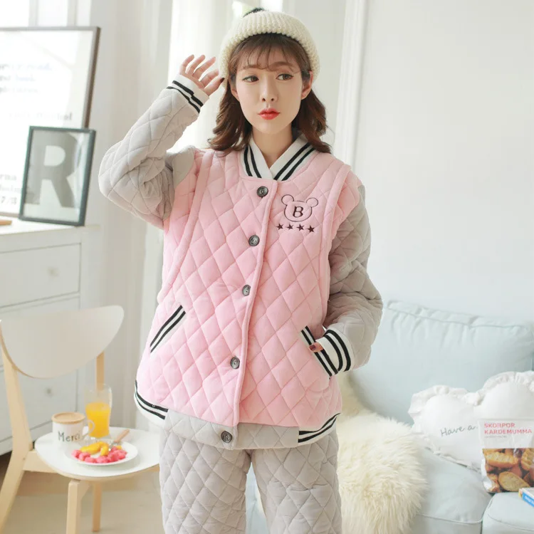 Onesie Pyjamas Women Sleepwear Thicker Beibei Jacket With Moonwear For Pregnant Women Breast-feeding Baseball Household Clothes
Onesie Pyjamas Women Sleepwear Thicker Beibei Jacket With Moonwear For Pregnant Women Breast-feeding Baseball Household Clothes