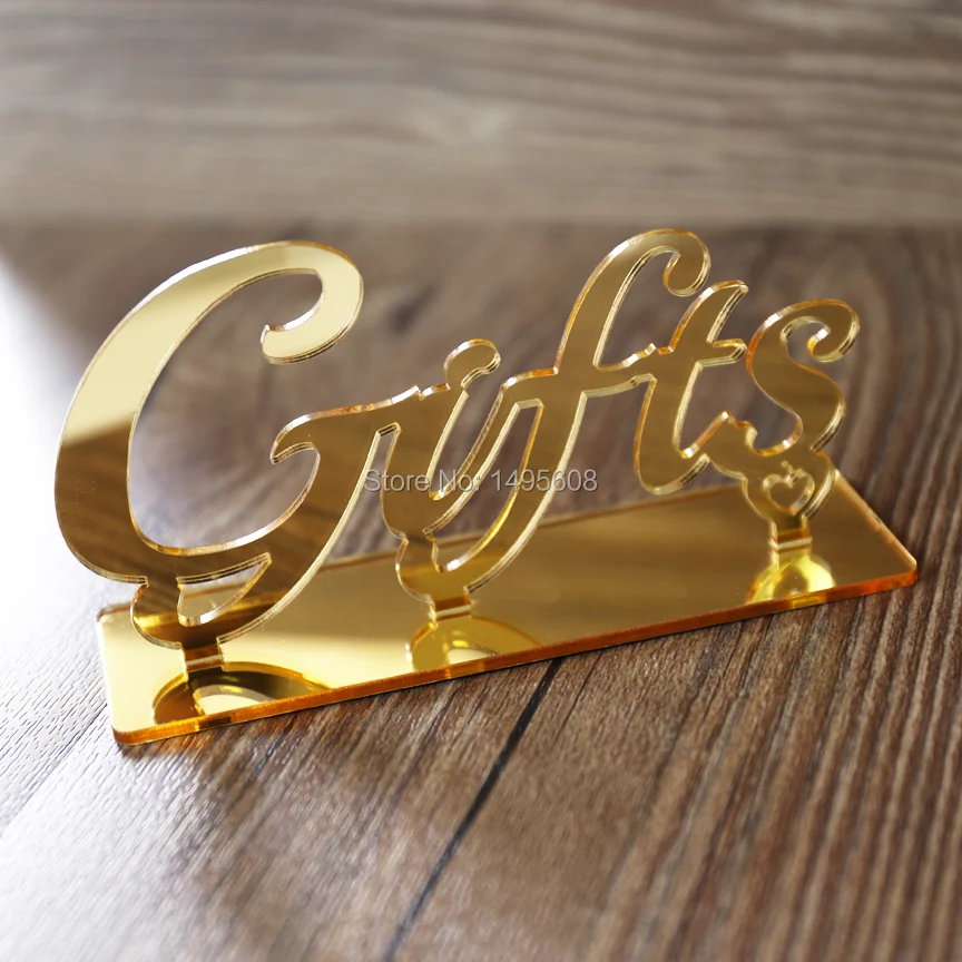 Gifts Table Sign, Wedding Table Decor, Script Signs, Acrylic table Sign, Gold Decor, Table Signs and Stands
Gifts Table Sign, Wedding Table Decor, Script Signs, Acrylic table Sign, Gold Decor, Table Signs and Stands