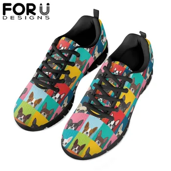 FORUDESIGNS Cute Boston Terrier Print Women Flats Shoes Mesh Casual Lace-up Spring Summer 3D Dog Animal Sneakers Shoes For Girls
FORUDESIGNS Cute Boston Terrier Print Women Flats Shoes Mesh Casual Lace-up Spring Summer 3D Dog Animal Sneakers Shoes For Girls