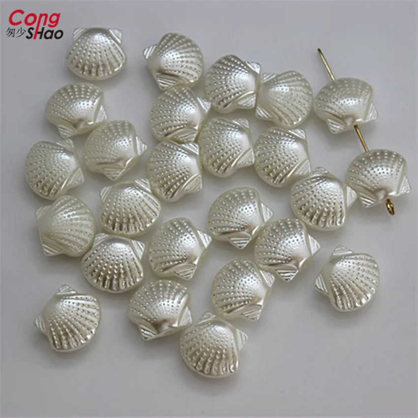 Cong Shao 100pcs 16*14mm ABS Imitation Pearl beads shell Shape Plastic Beads for Necklace and Bracelet DIY Jewelry Making CS402
Cong Shao 100pcs 16*14mm ABS Imitation Pearl beads shell Shape Plastic Beads for Necklace and Bracelet DIY Jewelry Making CS402