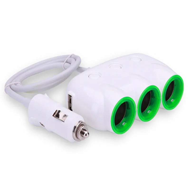 USB band switch vehicle cigarette lighter one tow three mobile phone charging adapter
USB band switch vehicle cigarette lighter one tow three mobile phone charging adapter