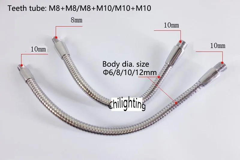 1 piece Dia.12mm Metal universal hose gooseneck tube clamp LED extending growth bendable lighting accessories | Лампы и освещение