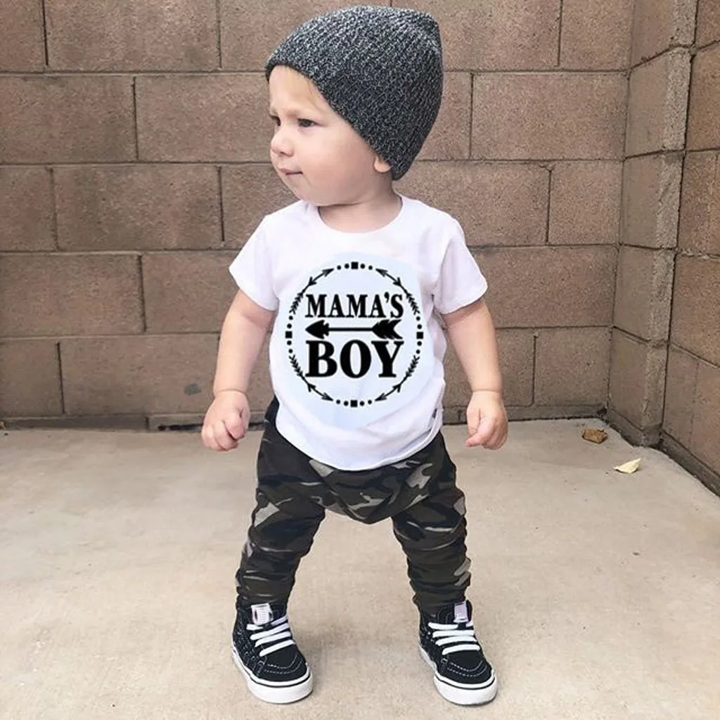 MUQGEW Toddler Infant Kid Clothes Baby Boy Letter Tee Tops+Camouflage Pants 2Pcs Children Boys Summer Outfits Set roupa infantil
MUQGEW Toddler Infant Kid Clothes Baby Boy Letter Tee Tops+Camouflage Pants 2Pcs Children Boys Summer Outfits Set roupa infantil