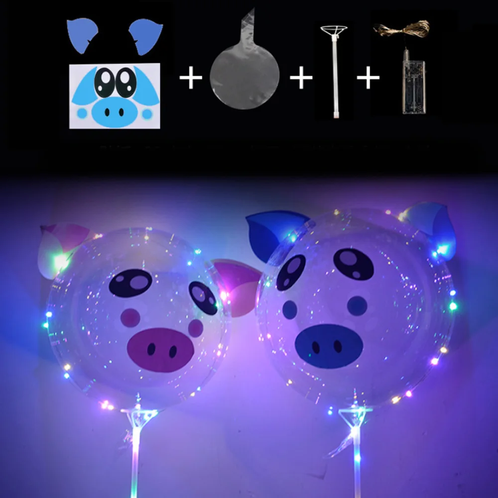 Kids Baby Pig Sticker Wave Ball Toy Cartoon DIY LED Balloon Glowing Helium Balloon for Birthday Party Wedding Children Toy Gift
Kids Baby Pig Sticker Wave Ball Toy Cartoon DIY LED Balloon Glowing Helium Balloon for Birthday Party Wedding Children Toy Gift