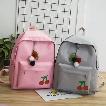 Fashion New Girls' Canvas Shoulder Bags Fruit Simple Knapsack College Style Junior High School Students' Schoolbag
Fashion New Girls' Canvas Shoulder Bags Fruit Simple Knapsack College Style Junior High School Students' Schoolbag