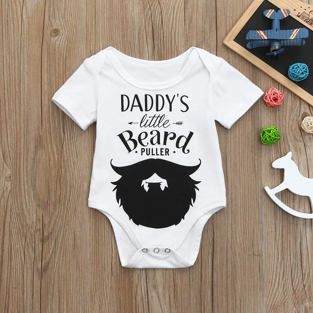 Newborn Baby Boys Girls Romper Letter Moustache Short Sleeve Jumpsuit Clothes Outfits HOOLER
Newborn Baby Boys Girls Romper Letter Moustache Short Sleeve Jumpsuit Clothes Outfits HOOLER