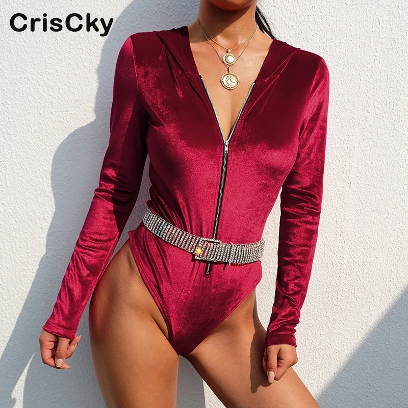 CRISCKY New Sexy Women Bodysuit Women Hooded Long Sleve Zipper Jumpsuits And Rompers Ladies Summer Casual Club Body Suits
CRISCKY New Sexy Women Bodysuit Women Hooded Long Sleve Zipper Jumpsuits And Rompers Ladies Summer Casual Club Body Suits