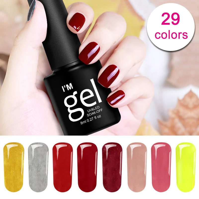 Hot Sale 8ml 1 Bottle Gorgeous UV Gel Nail Polish Long Lasting Gel Varnish Nails Art Decoration for Manicure gel lacquer JLRS18
Hot Sale 8ml 1 Bottle Gorgeous UV Gel Nail Polish Long Lasting Gel Varnish Nails Art Decoration for Manicure gel lacquer JLRS18