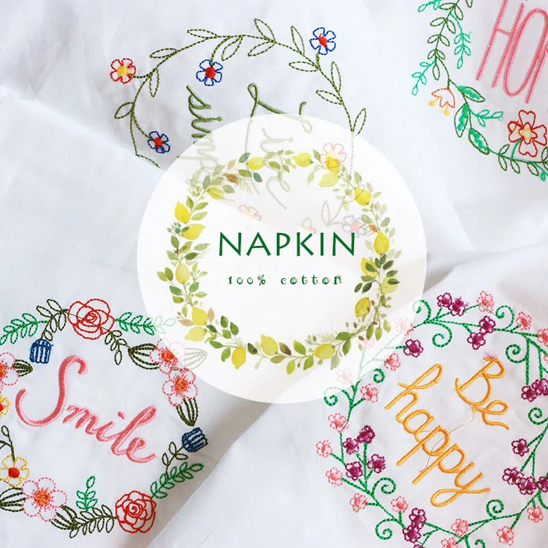 Cotton Pastoral Embroidered Table Napkins Cloth 45*70cm White Placemat Napkins Home Restaurant Table Decoration Kitchen Towel
Cotton Pastoral Embroidered Table Napkins Cloth 45*70cm White Placemat Napkins Home Restaurant Table Decoration Kitchen Towel
