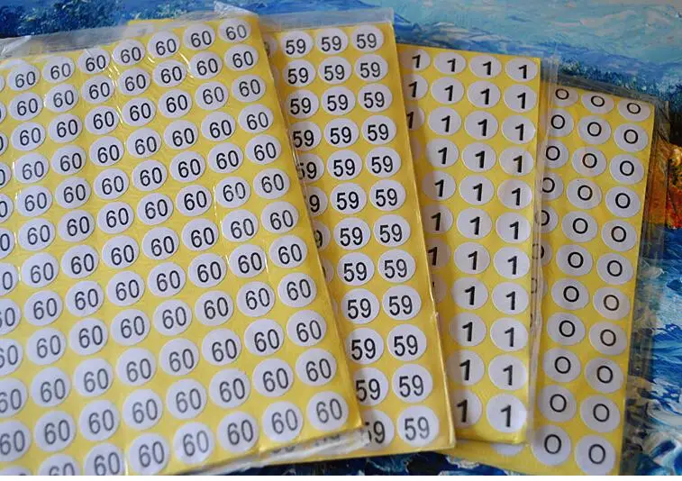 15 Sheets 13mm Round Sticker Self-adhesive Label Paper Number Stickers Labels DIY Decoration Sticker Digital Label 0-60
15 Sheets 13mm Round Sticker Self-adhesive Label Paper Number Stickers Labels DIY Decoration Sticker Digital Label 0-60