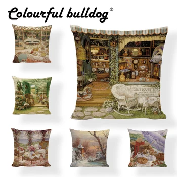 Retro Nordic Style Rock Chair Pillowcase 43*43cm Store Tea Garden Fountain Plants Vintage Building Cushion Cover Outdoor Decor
Retro Nordic Style Rock Chair Pillowcase 43*43cm Store Tea Garden Fountain Plants Vintage Building Cushion Cover Outdoor Decor