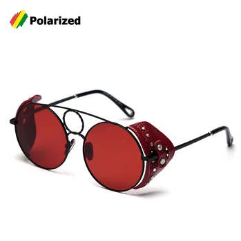 JackJad Vintage Metal Circle SteamPunk Style Polarized Sunglasses Leather Side Shield Brand Design Sun Glasses Oculos De Sol
JackJad Vintage Metal Circle SteamPunk Style Polarized Sunglasses Leather Side Shield Brand Design Sun Glasses Oculos De Sol