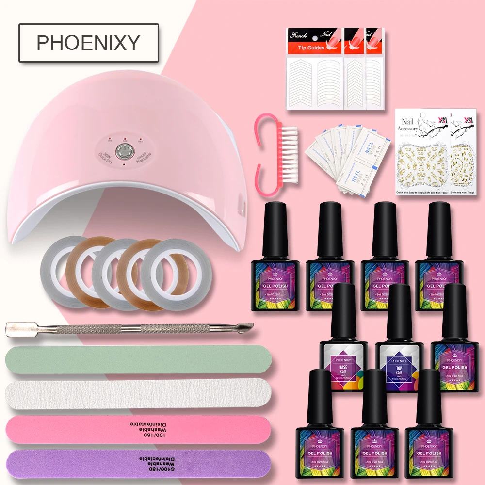 Manicure Set Nail Gel Polish Set 36W Manicure Lamp Lacquer Varnish Semi Permanent Manicure Art Tools Set
Manicure Set Nail Gel Polish Set 36W Manicure Lamp Lacquer Varnish Semi Permanent Manicure Art Tools Set