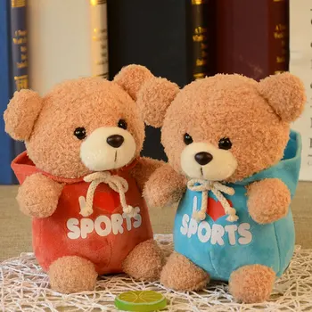 candice guo! cute plush toy lovely cartoon sports hooded sweatshirt bear mouse rat soft stuffed doll birthday Christmas gift 1pc
candice guo! cute plush toy lovely cartoon sports hooded sweatshirt bear mouse rat soft stuffed doll birthday Christmas gift 1pc