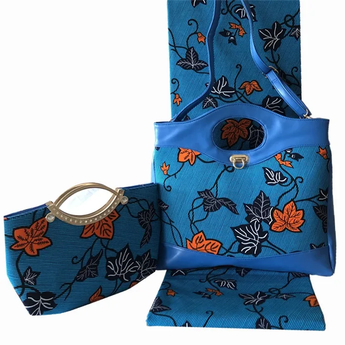 New coming blue design African veritable cotton Holland wax fabric (6yards/lot) matching wax bags with purse set FB10-4
New coming blue design African veritable cotton Holland wax fabric (6yards/lot) matching wax bags with purse set FB10-4