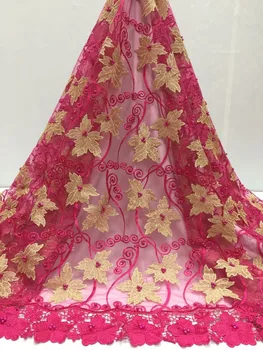 High-end fashionable Nigerian Laces Fabrics High Quality African handcut Beads Laces Fabric Wedding French Tulle Lace Royal rose
High-end fashionable Nigerian Laces Fabrics High Quality African handcut Beads Laces Fabric Wedding French Tulle Lace Royal rose