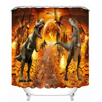 MYRU 3D Print Waterproof Dinosaur Shower Curtains Bath Products Bathroom Decor with Hooks
MYRU 3D Print Waterproof Dinosaur Shower Curtains Bath Products Bathroom Decor with Hooks
