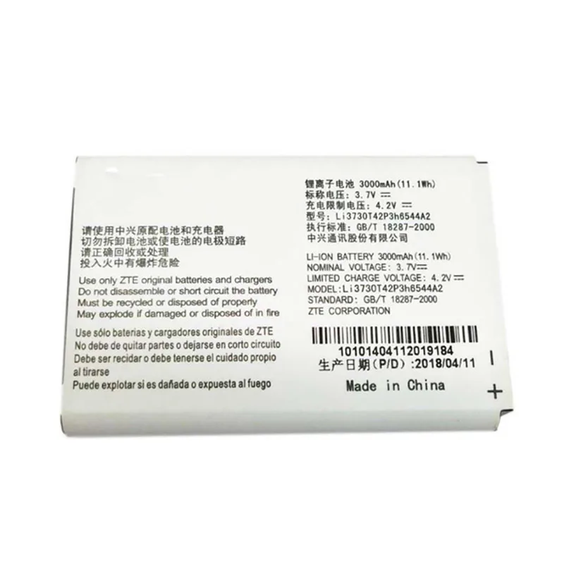 Original Li3730T42P3h6544A2 phone battery For ZTE MF286 MF96 MF96U Z289L For T-mobile Sonic 2.0 3000mAh
Original Li3730T42P3h6544A2 phone battery For ZTE MF286 MF96 MF96U Z289L For T-mobile Sonic 2.0 3000mAh