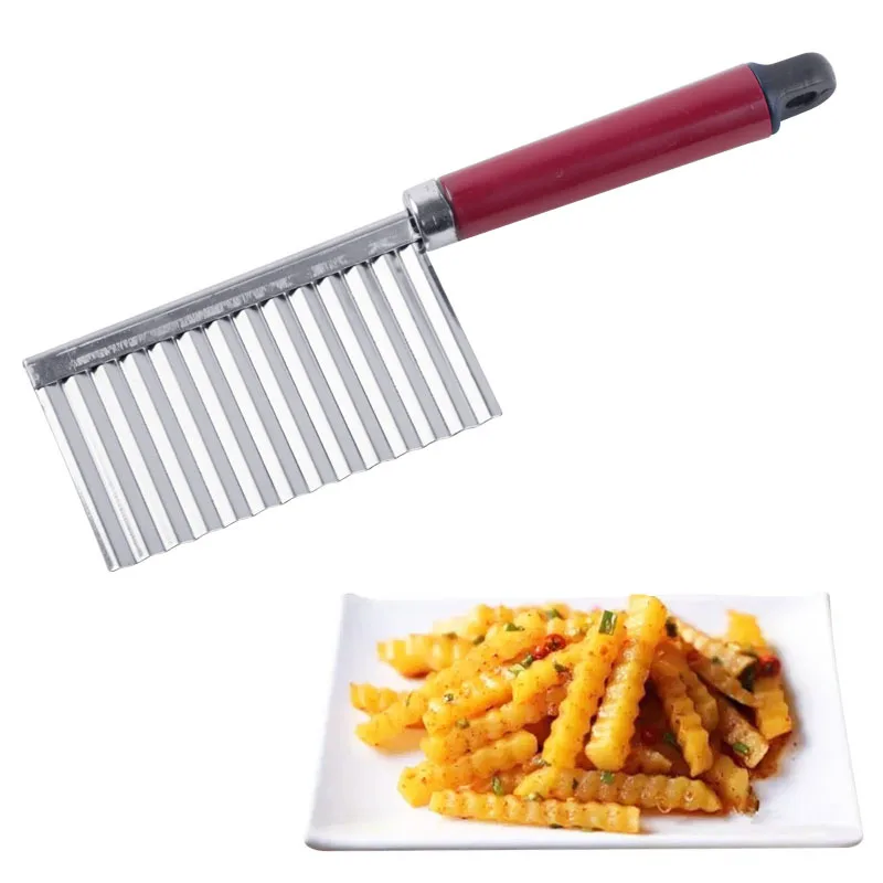 1 Pcs Multifunction Stainless Steel Eco-Friendly Fried Potato Wavy Edged Knife Vegetable Crinkle Wavy Cutter Kitchen Accessory
1 Pcs Multifunction Stainless Steel Eco-Friendly Fried Potato Wavy Edged Knife Vegetable Crinkle Wavy Cutter Kitchen Accessory