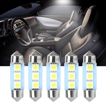 FORAUTO 5 Pieces Car Door Light Car LED Double-Pointed Light 31mm 36mm 39mm 41mm Reading Lamp Car-styling DC 12V Tail Bulb 
FORAUTO 5 Pieces Car Door Light Car LED Double-Pointed Light 31mm 36mm 39mm 41mm Reading Lamp Car-styling DC 12V Tail Bulb