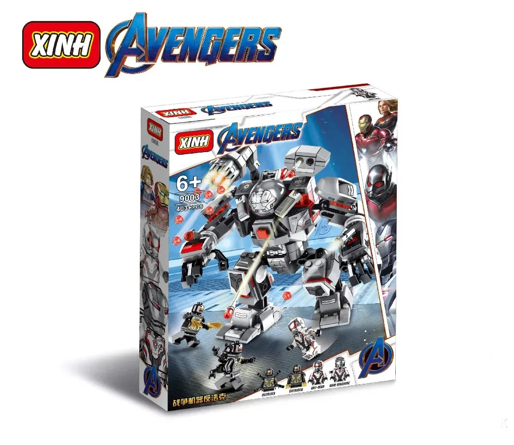 403PCS 9003 Super Heroes Avengers Figures Iron Man Hulk Buster War Machine Building Blocks Bricks Learning Toys For Children
403PCS 9003 Super Heroes Avengers Figures Iron Man Hulk Buster War Machine Building Blocks Bricks Learning Toys For Children