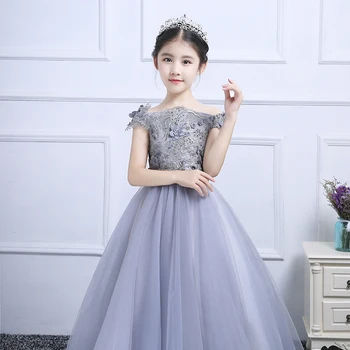 Princess Girls Wedding Clothes Kids Ball Gown Dress Luxury Banquet Vestidos Shoulderless Elegant Children's Floral Dresses S27
Princess Girls Wedding Clothes Kids Ball Gown Dress Luxury Banquet Vestidos Shoulderless Elegant Children's Floral Dresses S27