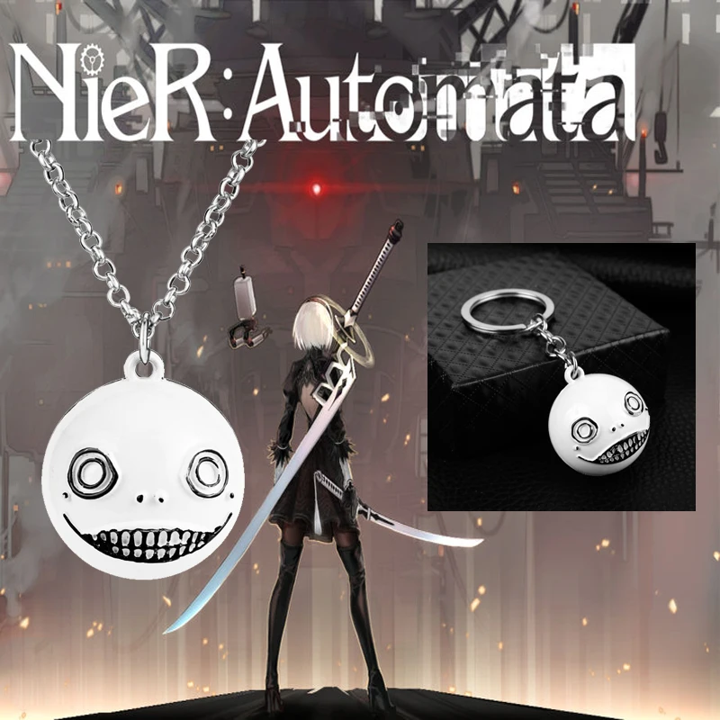 NieR Automata Anime Jewelry Necklace 3D Ball Robot 2B Emil No2 Pendants Necklaces Creative Accessories Chain choker
NieR Automata Anime Jewelry Necklace 3D Ball Robot 2B Emil No2 Pendants Necklaces Creative Accessories Chain choker