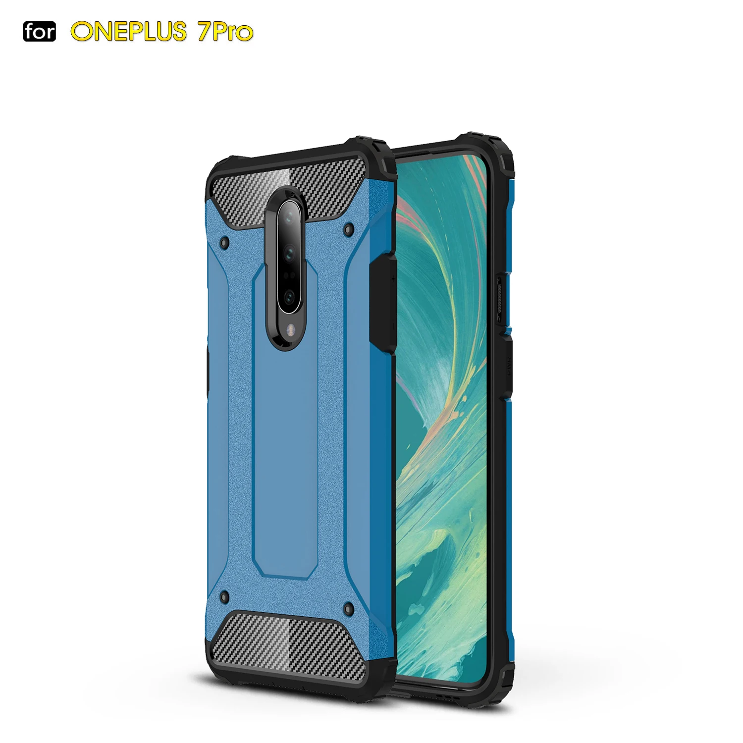 Hard+Soft Double Protect Case OnePlus 7 Pro Armor Case One Plus7Pro Coque OnePlus 7Pro Anti-knock Case One Plus 7 Phone Shell
Hard+Soft Double Protect Case OnePlus 7 Pro Armor Case One Plus7Pro Coque OnePlus 7Pro Anti-knock Case One Plus 7 Phone Shell