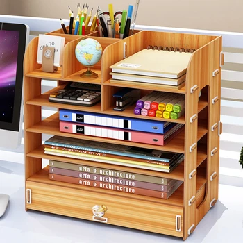 DIY Multi-layer Desktop Storage Box Documents Books Storage Shelf Simple Finishing Rack Desktop Book Shelf Office Supplies
DIY Multi-layer Desktop Storage Box Documents Books Storage Shelf Simple Finishing Rack Desktop Book Shelf Office Supplies