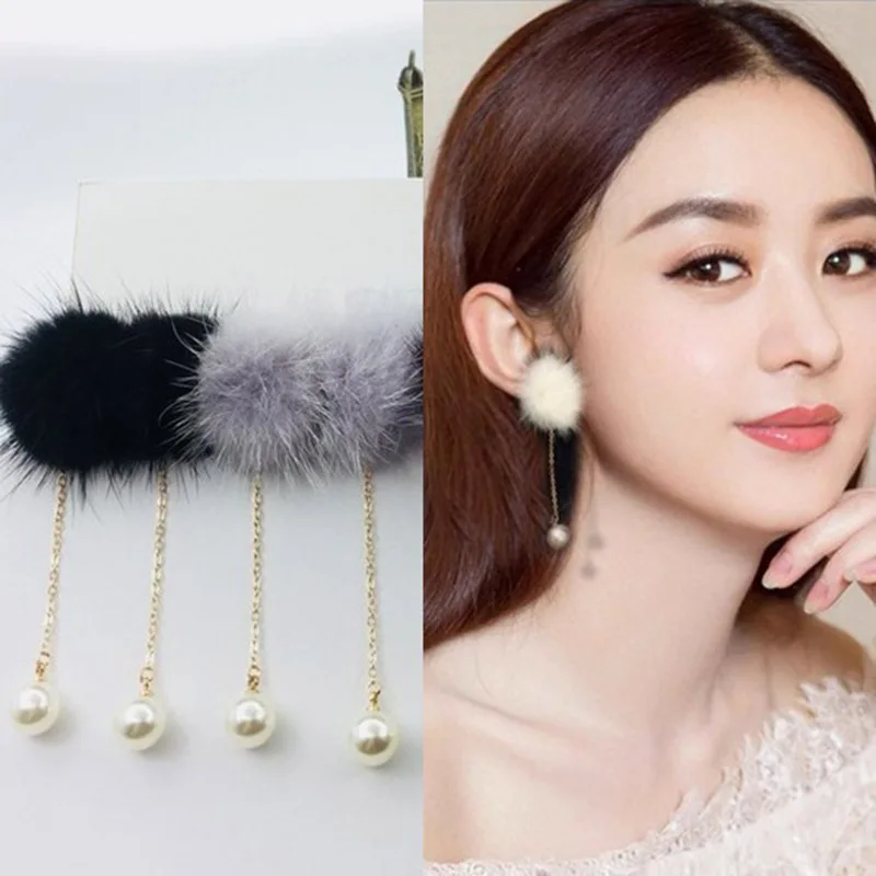 Grace Jun 2017 New Winter Style Simulated Pearl Rabbit Fur Ball Clip on Earrings Non Piercing for Women Party No Hole Ear Clip
Grace Jun 2017 New Winter Style Simulated Pearl Rabbit Fur Ball Clip on Earrings Non Piercing for Women Party No Hole Ear Clip