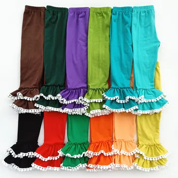 Fall/winter Children's Pants Boutique Girls Cotton Double Ruffles Leggings for Kids Baby Girls Solid Multicolor Pants Wholesale
Fall/winter Children's Pants Boutique Girls Cotton Double Ruffles Leggings for Kids Baby Girls Solid Multicolor Pants Wholesale