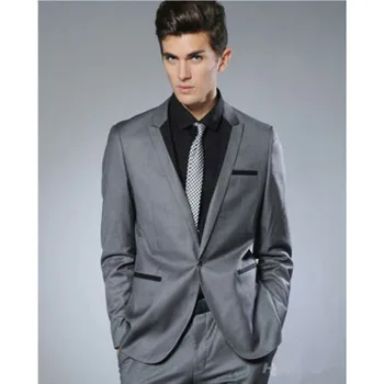 2018 Fashion Small Collar Grey Groom Tuxedo men wedding suit Man Business Party Suits Mens Daily Wear Blazer (Suit+Pants+tie)
2018 Fashion Small Collar Grey Groom Tuxedo men wedding suit Man Business Party Suits Mens Daily Wear Blazer (Suit+Pants+tie)