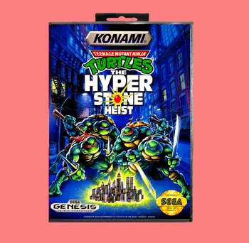 TMNT Hyper Stone Heist 16 Bit MD Game card with Retail Box For Sega Genesis & Mega Drive
TMNT Hyper Stone Heist 16 Bit MD Game card with Retail Box For Sega Genesis & Mega Drive