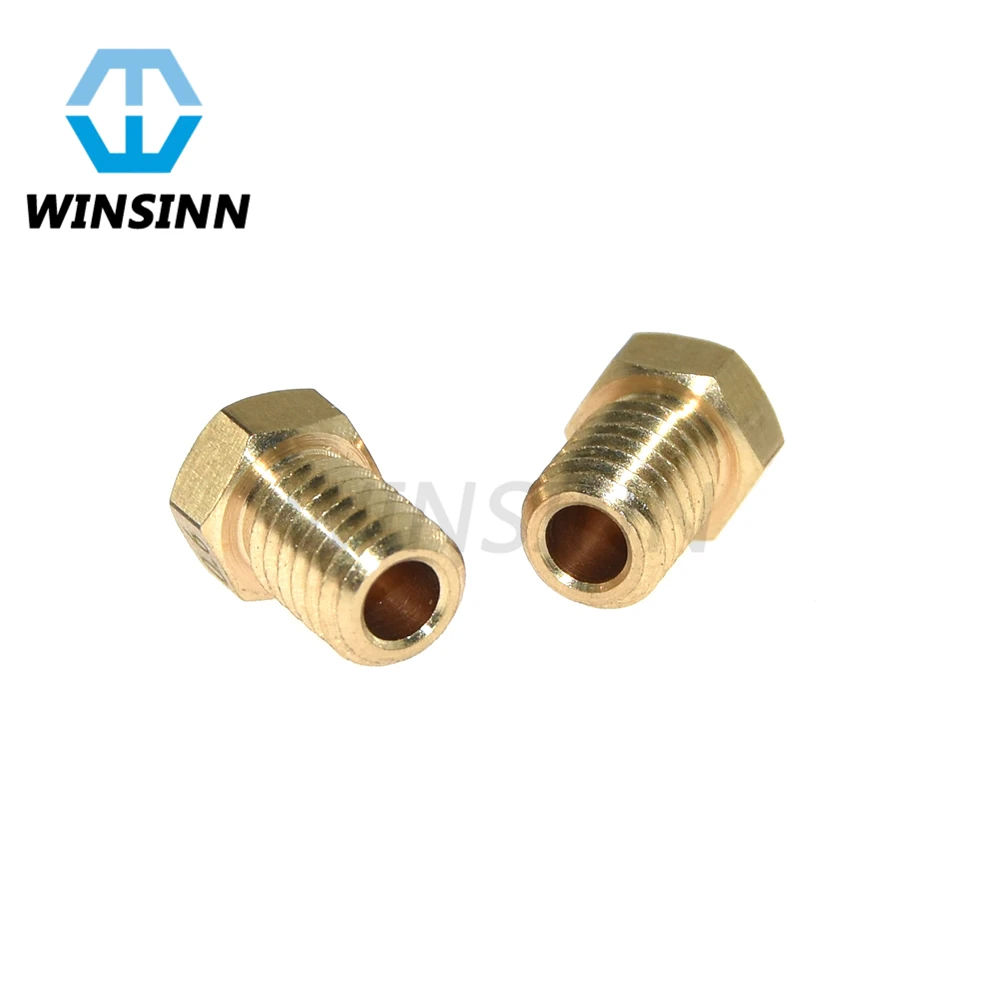 V5 V6 Nozzle Brass For 3D Printer J-Head Hotend Extruder 0.2 0.3 0.4 0.5 0.6 0.8 1.0 1.2mm - 1.75mm 3mm Filament