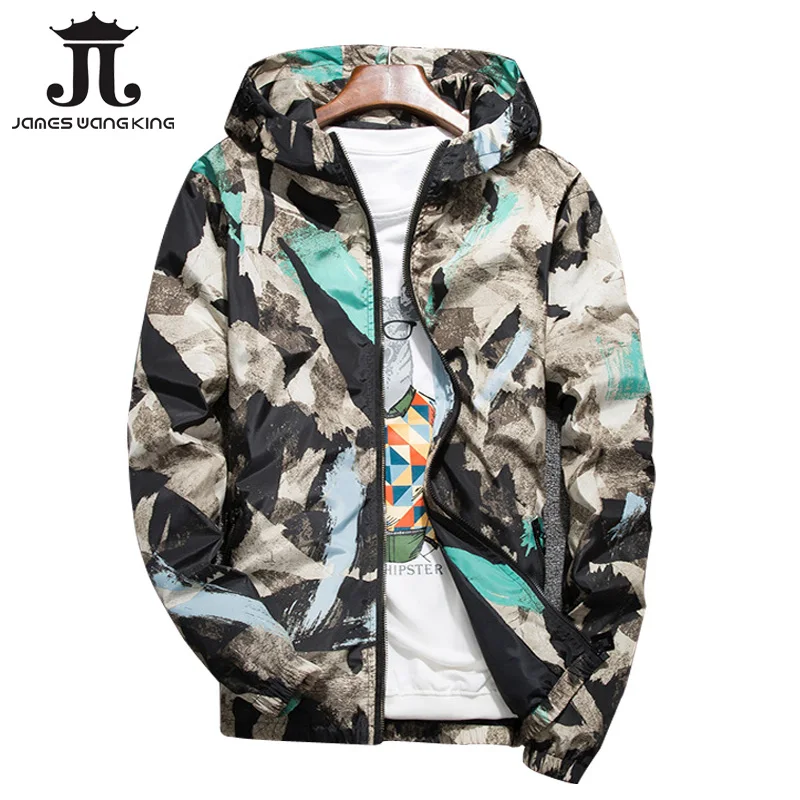 Fashion Mens Printing Hooded Jacket New 2019 Thin Military Jacket Features Zipper Floral Windbreakers Jacket Plus Size S-4XL
Fashion Mens Printing Hooded Jacket New 2019 Thin Military Jacket Features Zipper Floral Windbreakers Jacket Plus Size S-4XL