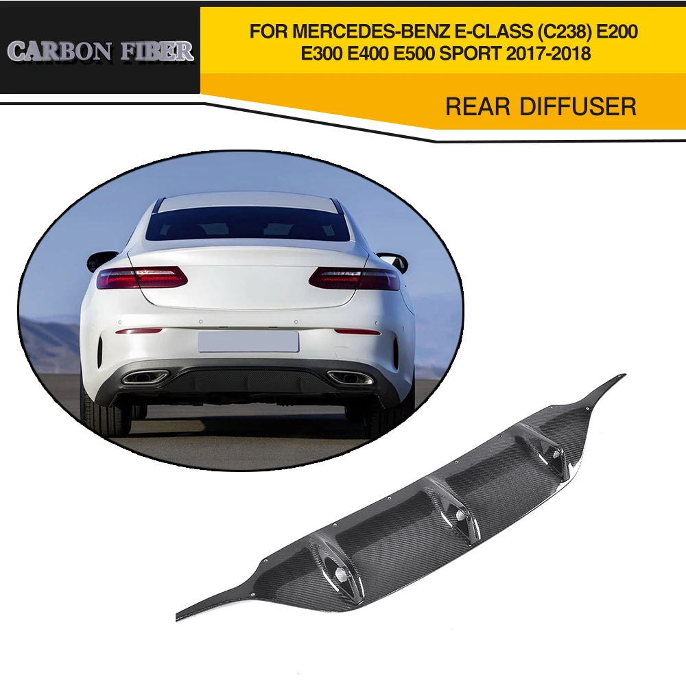 Carbon Fiber Rear Diffuser Lip Spoiler Bumper Guard for Mercedes-Benz E Class C238 E200 E400 E43 AMG 17-18 Fit Sport Bumper only
Carbon Fiber Rear Diffuser Lip Spoiler Bumper Guard for Mercedes-Benz E Class C238 E200 E400 E43 AMG 17-18 Fit Sport Bumper only