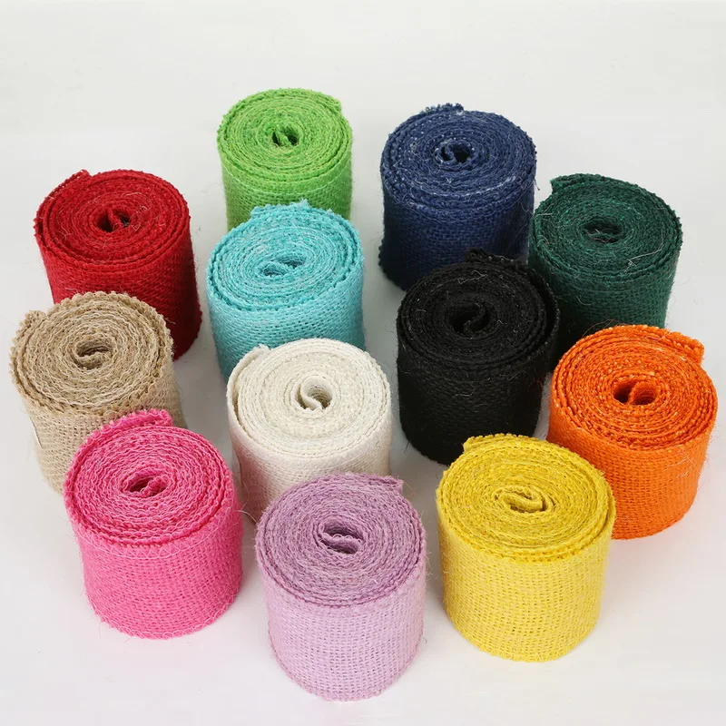 2Meter natural jute Hessian Burlap Ribbon Roll 6cm DIY Bodas Decoracion Vintage Hessian Wedding Centerpieces Decoration Supplies
2Meter natural jute Hessian Burlap Ribbon Roll 6cm DIY Bodas Decoracion Vintage Hessian Wedding Centerpieces Decoration Supplies