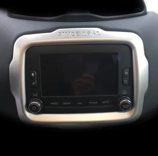 For Jeep Renegade 2015 2016 2017 ABS Matte Car navigation panel Cover Trim Interior Car Styling Accessories
For Jeep Renegade 2015 2016 2017 ABS Matte Car navigation panel Cover Trim Interior Car Styling Accessories