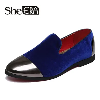 She ERA New Autumn Men Leather Shoes Metal Decorated Slip On Men Loafers Blue Red Black Color Fashion Men Velvet Driving Shoes
She ERA New Autumn Men Leather Shoes Metal Decorated Slip On Men Loafers Blue Red Black Color Fashion Men Velvet Driving Shoes