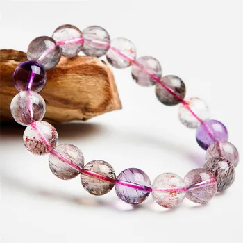 12mm Genuine Natural Purple Rutilated Quartz Super 7 Seven Melody Stone Crystal Round Bead Fashion Charm Stretch Bracelet Women
12mm Genuine Natural Purple Rutilated Quartz Super 7 Seven Melody Stone Crystal Round Bead Fashion Charm Stretch Bracelet Women