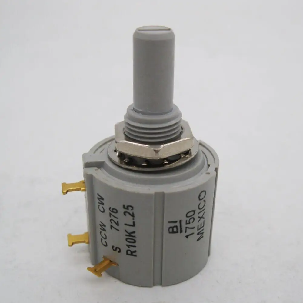 Original Potentiometer, embroidery machine spare parts - CCW CW S 7276 R10K L.25, BI Mexico 2W Rotary Wirewound
Original Potentiometer, embroidery machine spare parts - CCW CW S 7276 R10K L.25, BI Mexico 2W Rotary Wirewound