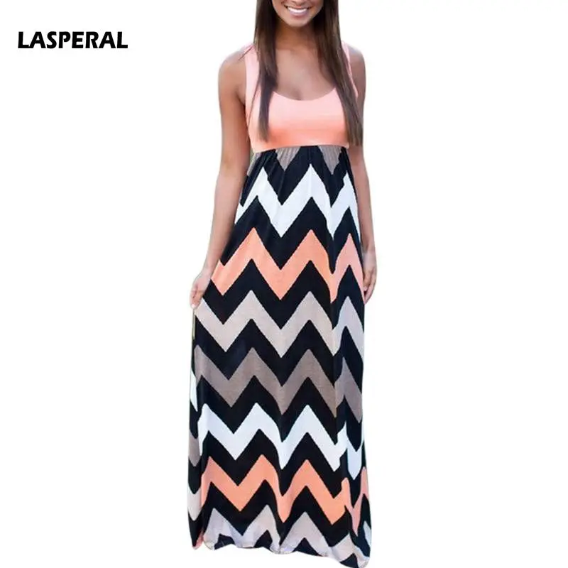 LASPERAL Women 2019 New Summer Beach Boho Maxi Dress Ladies High Quality Brand Striped Print Slim Long Dresses Feminine Vestidos
LASPERAL Women 2019 New Summer Beach Boho Maxi Dress Ladies High Quality Brand Striped Print Slim Long Dresses Feminine Vestidos