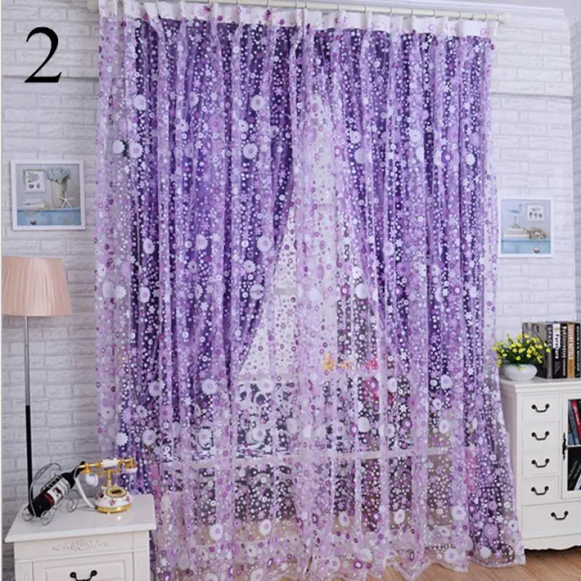 Curtain Modern curtain living room window Print Floral Voile Door Sheer Window Curtains Room Curtain Divider 100X200CM 5.22
Curtain Modern curtain living room window Print Floral Voile Door Sheer Window Curtains Room Curtain Divider 100X200CM 5.22