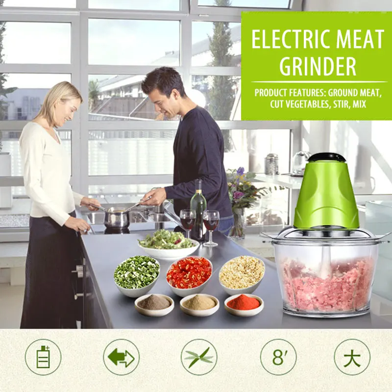 Cooking Blender Meat Grinder Plastic Vegetable Cutter Fruit Electric Practic Home Food Vegetables Multifunctional Kitchen
Cooking Blender Meat Grinder Plastic Vegetable Cutter Fruit Electric Practic Home Food Vegetables Multifunctional Kitchen