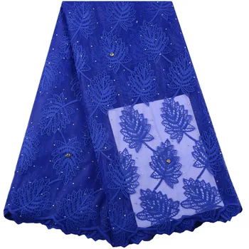 African Lace Fabric With Stones 2019 New French Royal Blue Milk Silk Lace Fabric African Nigerian Tulle lace Fabrics Y1443
African Lace Fabric With Stones 2019 New French Royal Blue Milk Silk Lace Fabric African Nigerian Tulle lace Fabrics Y1443