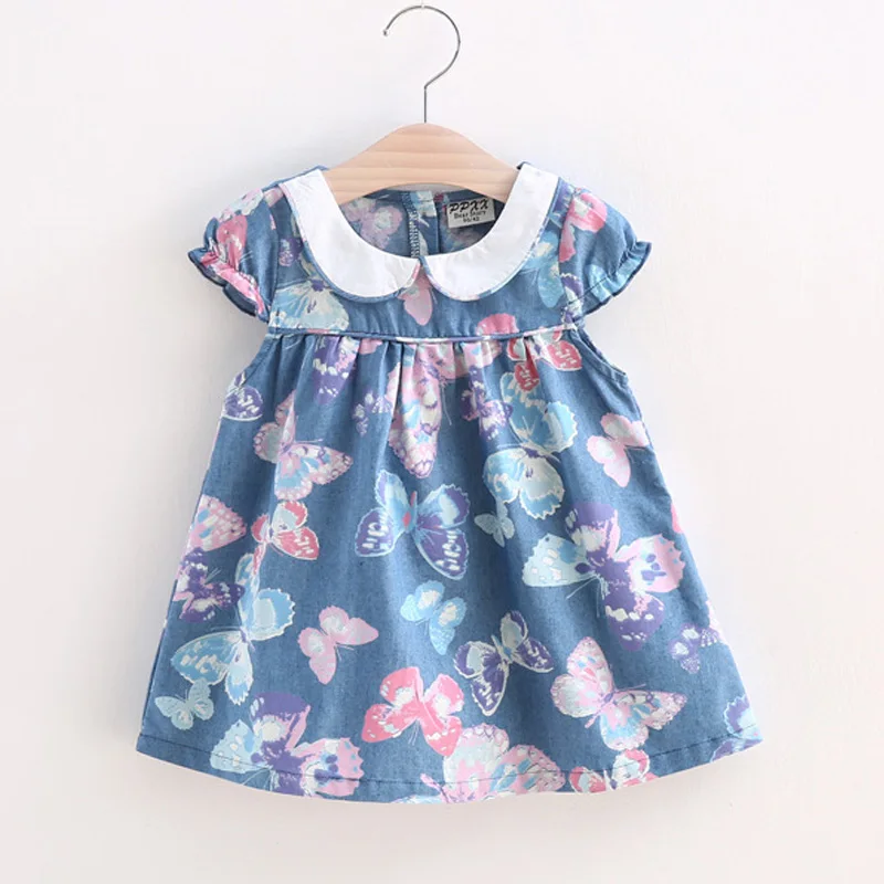 BibiCola-2017-Small-Girls-Dress-Full-Print-girl-butterfly-flower-Kids-Princess-Dress-Baby-Girls-Summer