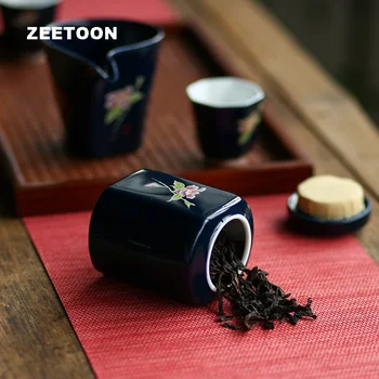 Japanese Ji Blue Glaze Tea Cans Handmade Ceramics Kung Fu Tea Set Jar Coarse Pottery Candy Puer Sealed Storage Caddy Home Decor
Japanese Ji Blue Glaze Tea Cans Handmade Ceramics Kung Fu Tea Set Jar Coarse Pottery Candy Puer Sealed Storage Caddy Home Decor